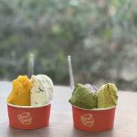 ☀️沖繩恩納村美味散策｜三矢本舖沙翁甜甜圈＋goood gelato 義式冰淇淋＋路邊偶遇的貓貓驚喜 