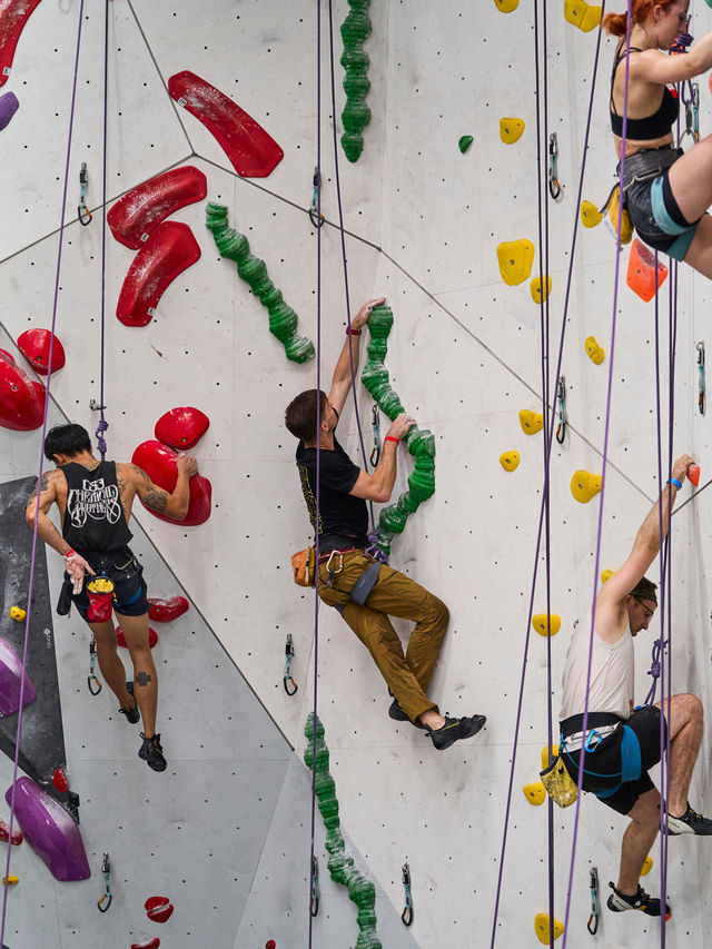 Discover an indoor climbing at Main Wall! Located in Chiang Mai’s old town🧗‍♂️🌿  