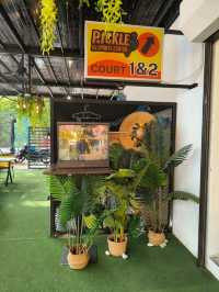 Tea Time in a Yellow Garden Café at Desaru