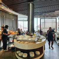 Luxurious buffet breakfast