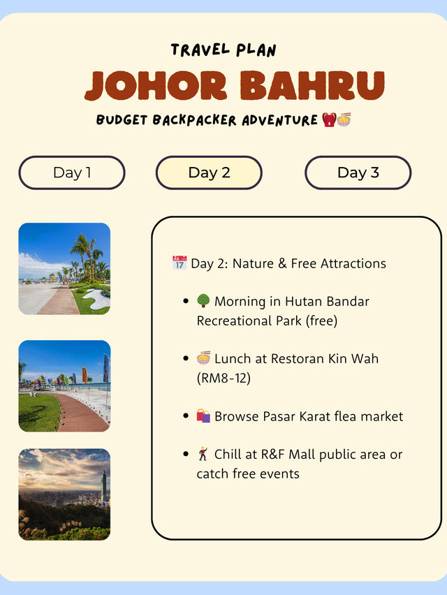 🇲🇾 Johor Bahru Itinerary for 3 days trip 🇲🇾 Johor Bahru Itinerary for 3 days trip