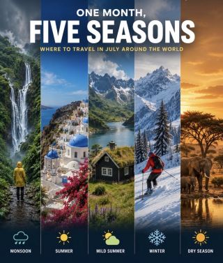 一個月，五大世界：七月終極環球旅行指南