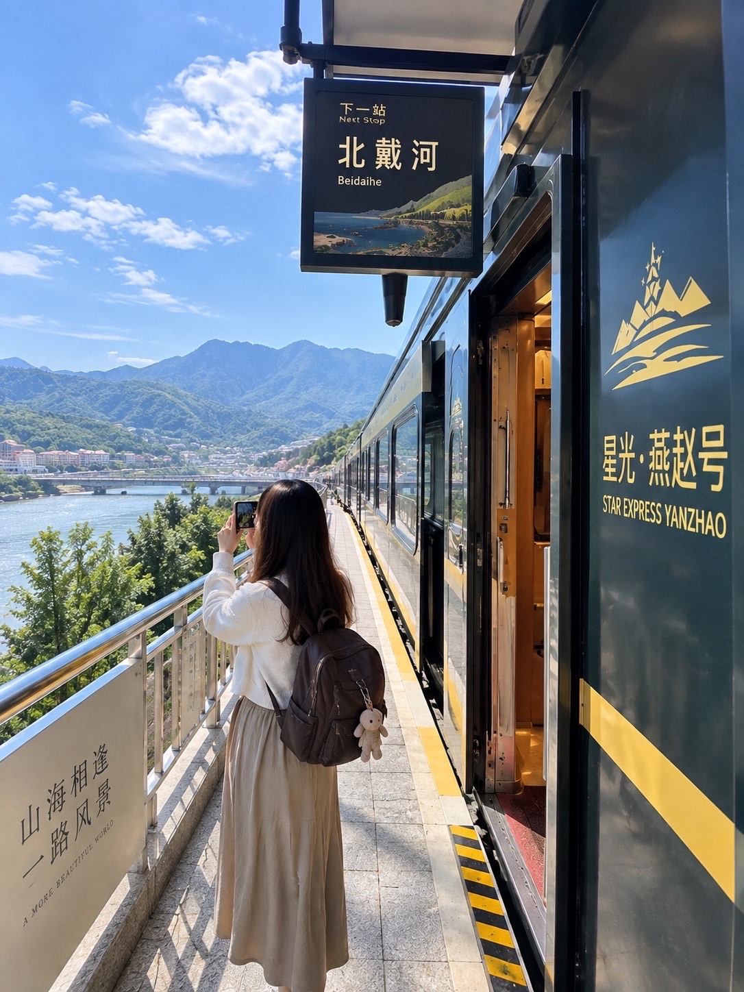 Another unmissable experience in China: ride the Star Express Yanzhao (星光·燕赵号), a beautifully decorated sightseeing train with expansive windows offering stunning views, along with activities and performances along the way.

Enjoy breathtaking mountain and natural scenery while onboard, and participate in various on-board activities before reaching popular destinations like Beidaihe and Qinhuangdao. The journey takes approximately 3 hours and is perfect for those who want to transform an ordinary trip into a highlight of their China adventure.

📍 Beijing, China
⭐ Highlights: Scenic viewing compartments • Onboard activities • Performances • Beautiful photo opportunities along the way

#starexpressyanzhao #travelchina #chinatrain #beijingtravel #beijing #chinatravel #tripcom