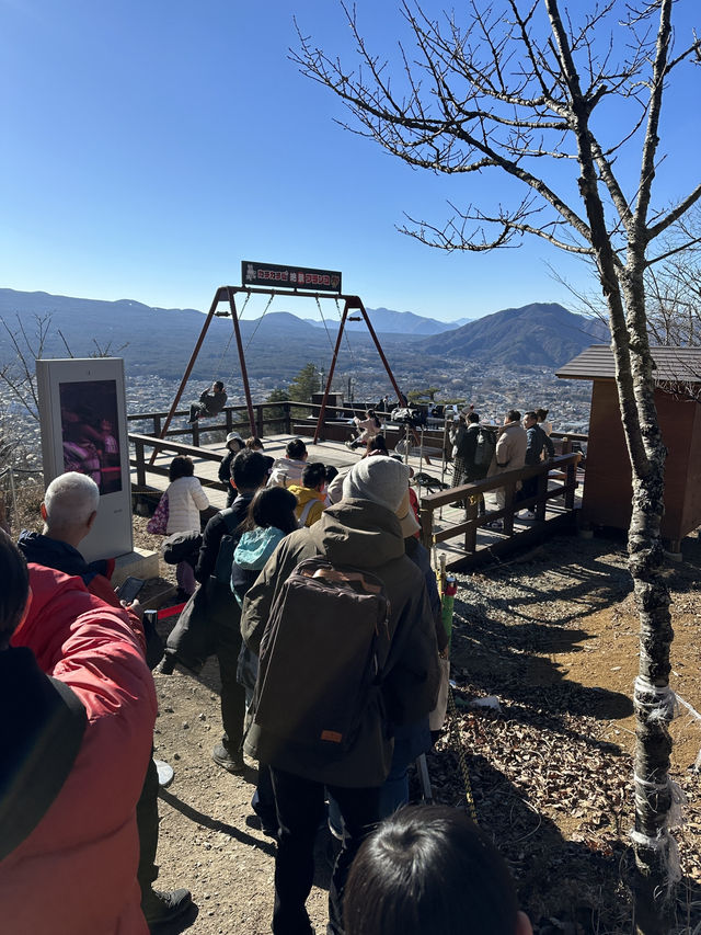 登天上山公園排隊打韆鞦💜嘆無敵富士山美景🗻