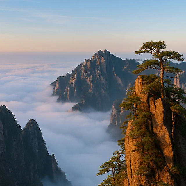 The Yellow Mountains (Huangshan)  The Yellow Mountains (Huangshan)