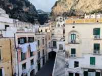 Walking from Minori to Amalfi along the coast 
