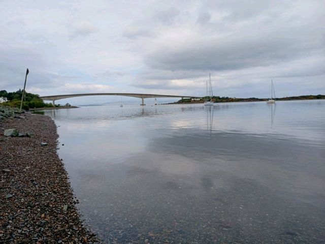 Skye Bridge and the village of Kyleakin 