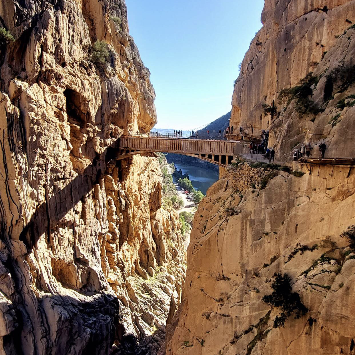 Caminito del Rey. Truy cập phía Bắc Caminito del Rey - Truy cập số.