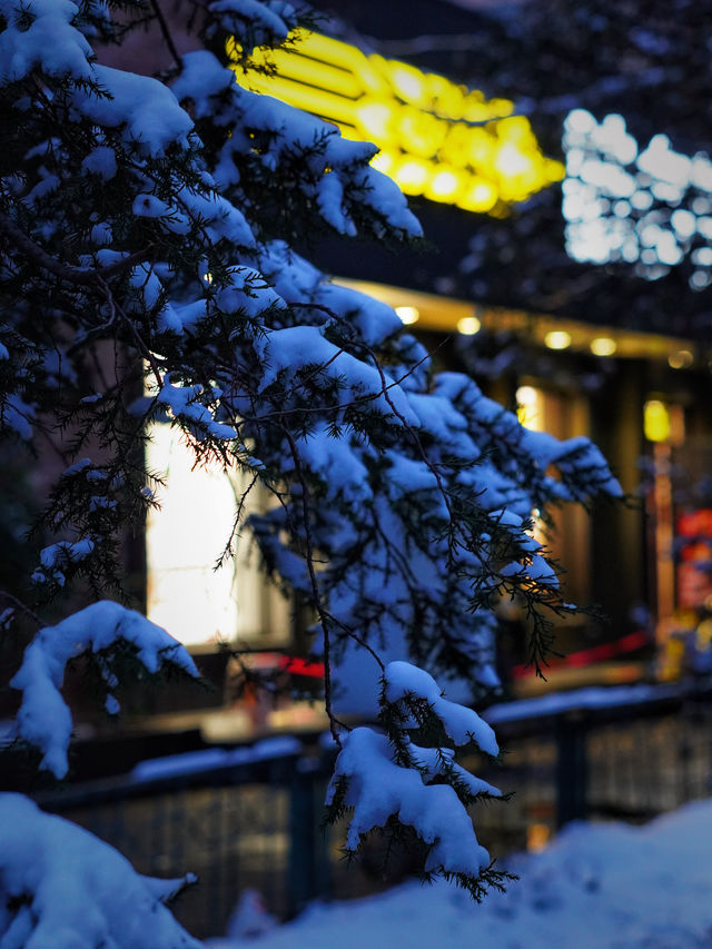 雪後的北京街頭