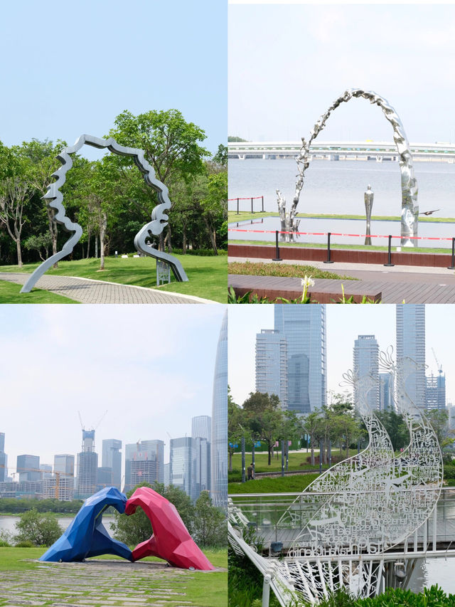 深圳 人才公園 ｜風景超美的公園，白天露營，傍晚看黃昏