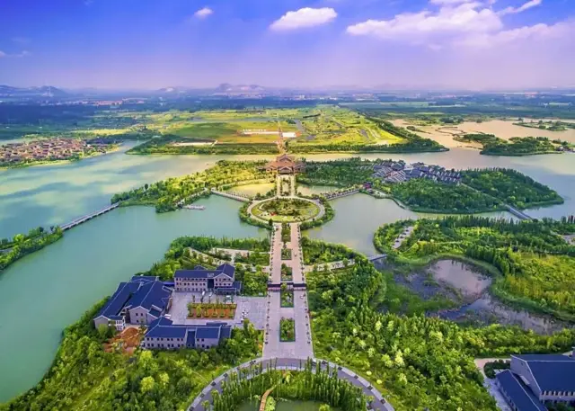 허저우 | 판안 호수, 석탄 광산 광산 변형의 인공 호수