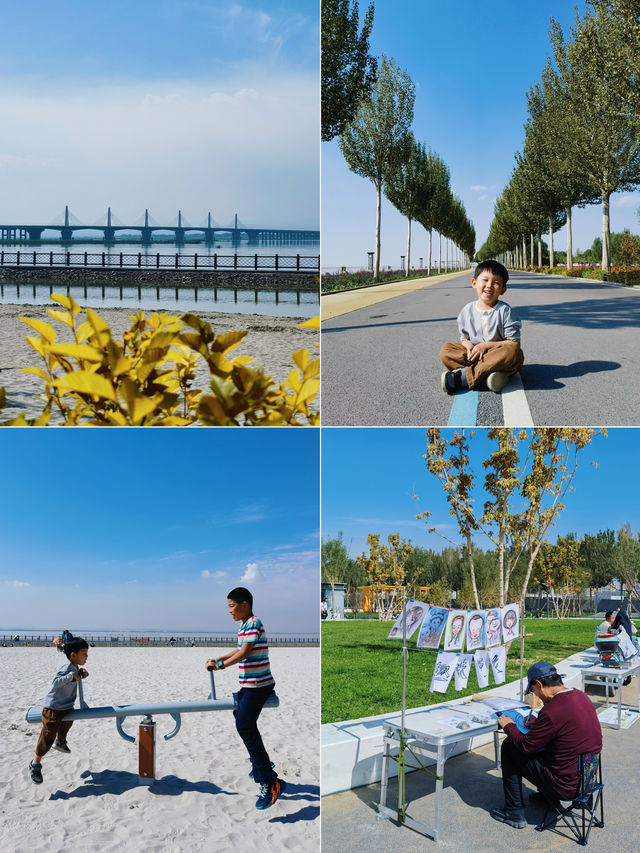 烏海親子｜黃河邊的免費兒童樂園 可挖沙賞日落