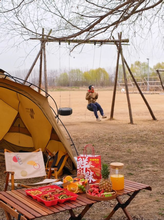 快衝鄭州可以炭火燒烤的絕美免費露營地