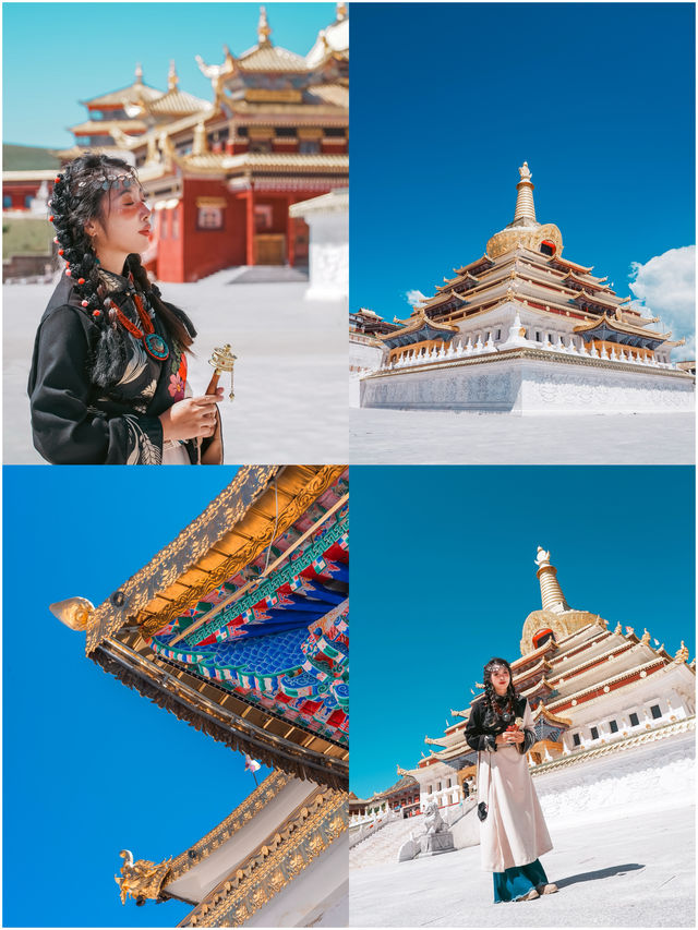 川西|色達東噶寺天氣超好！。