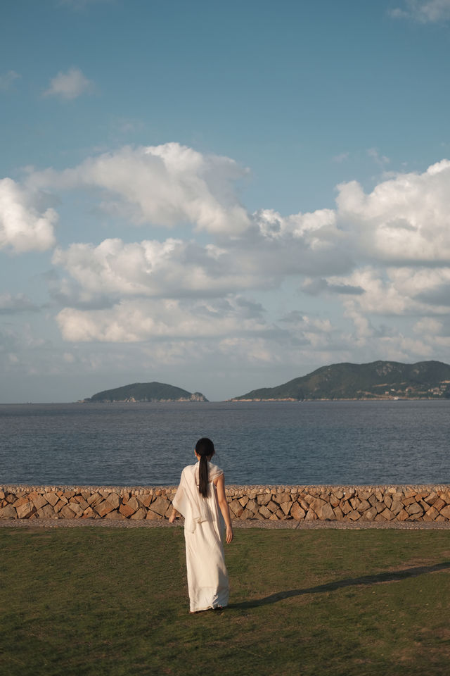 秋天與海舟山朱家尖24小時島嶼生活。