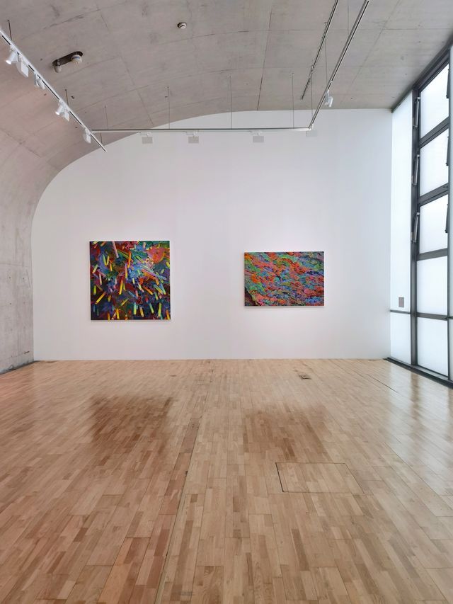 龍美術館建築的獨特性，與「繪畫」作品相得益彰。