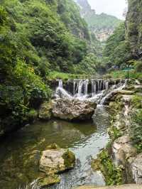 八泉峽｜落日為印，蓋在山水的落款處