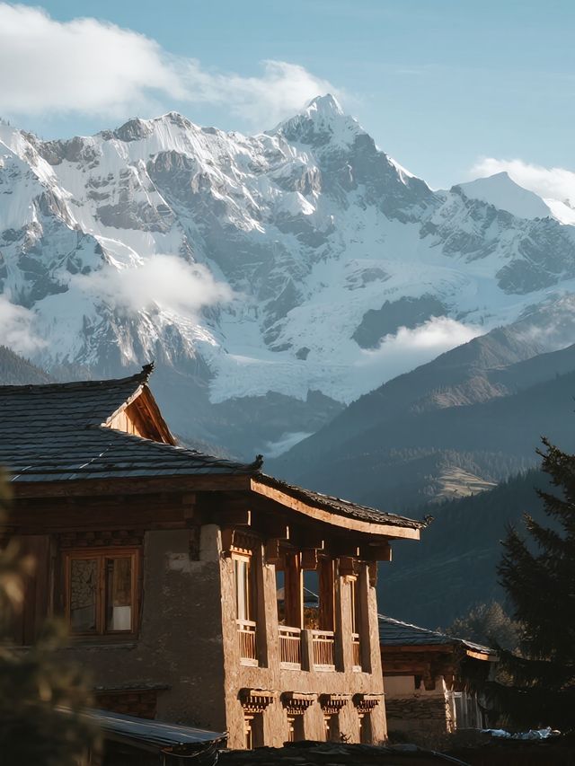 林芝親子錯峰遊！松贊山居帶娃看冰川雪山