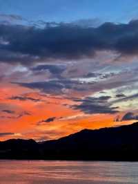 桐廬富春江晚霞美景上線