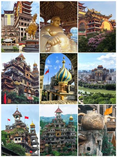 These two Yulin masterpieces are wild: one is a cyber-style heavenly palace, the other is pure folk-art imagination!