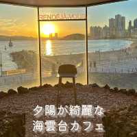 海雲台ビーチを望むオーシャンビューカフェ☕️