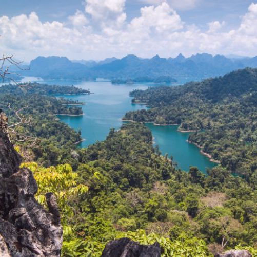 เขื่อนเชี่ยวหลาน สุราษฎร์ธานี เขื่อนสวยน้ำใส 