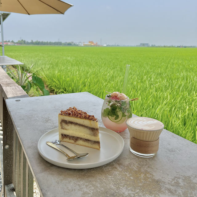 Hay Cafe -a cafe beside paddy field Sekinchan