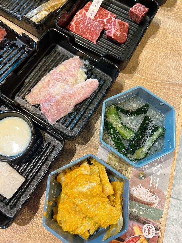 「盡情吃到飽燒肉，價格優惠」