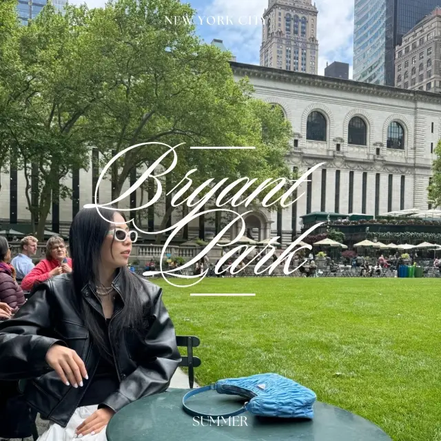 ✨สัมผัสบรรยากาศสุดชิลกลางนิวยอร์ค at Bryant Park