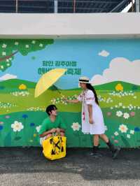 백일홍도 볼 수 있는 함안 해바라기 마을🌻
