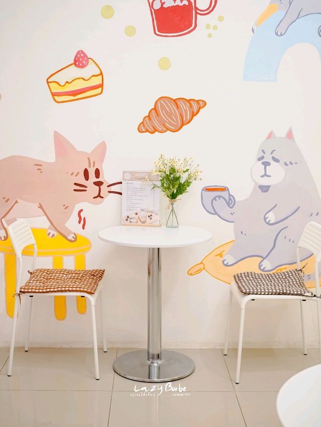 คาเฟ่เปิดใหม่ย่านท่าพระ LALUNA CAFE