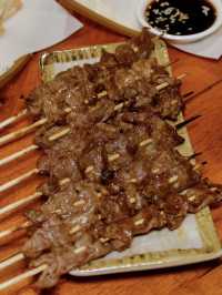 อิซากายะเนื้อย่างเสียบไม้ ใกล้สถานีรถไฟ🍢