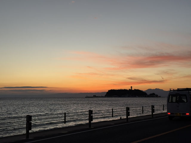 在鎌倉的海岸線感受海風吧！#鎌倉
