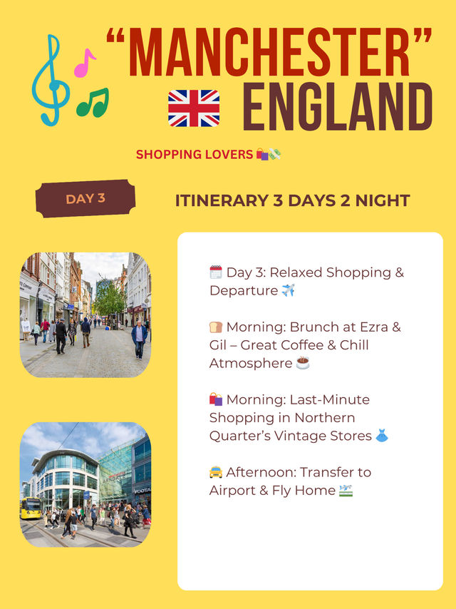 Manchester 3 days itinerary 🏛️