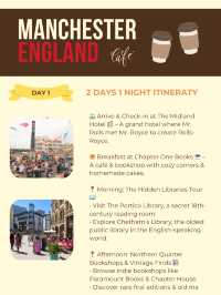 Manchester 2-days itinerary 