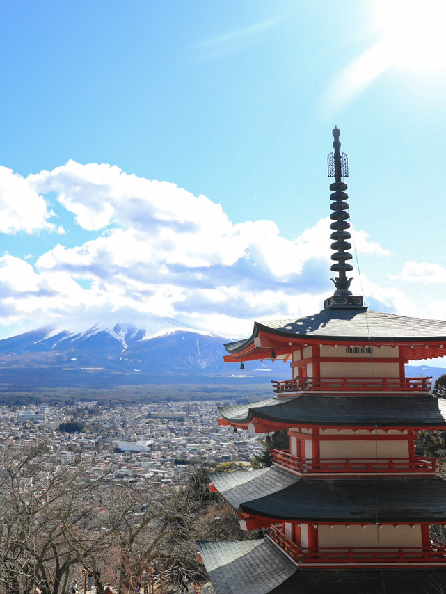 山梨🇯🇵】有名な富士山の見える神社へ | Trip.com 富士吉田