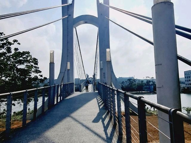 龍潭大池踩船賞美景