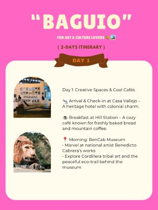 Baguio for Art & Culture Lovers 🎨🏞️