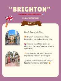 Brighton itinerary 💟