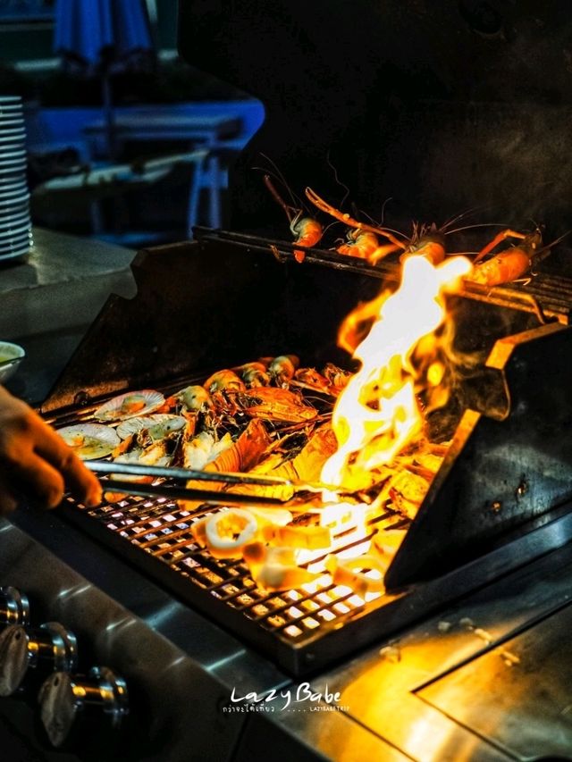 บุฟเฟ่ต์ซีฟู้ด Fisherman Market Bbq At Garden Café
