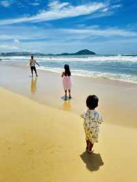 Happiness is… building sandcastles with my little ones.
