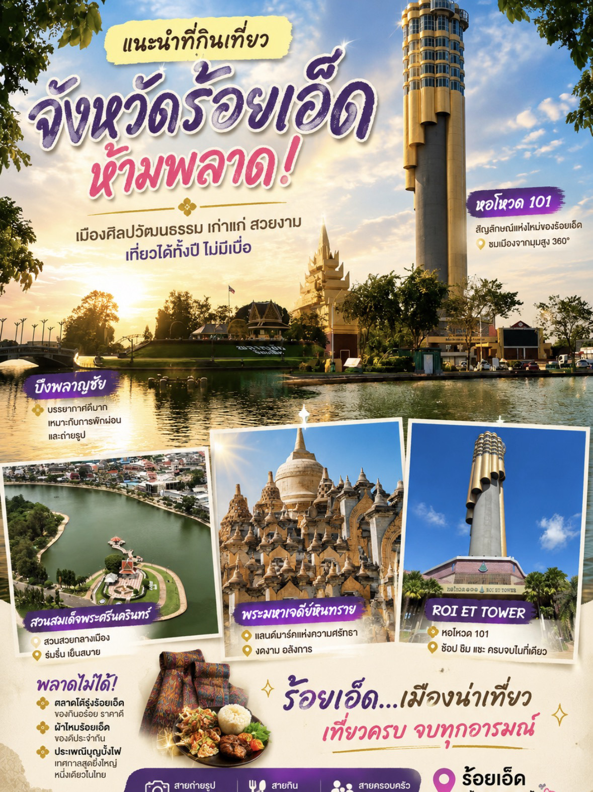 Thành phố hơn trăm người, "Roi Et" 🗼🌇