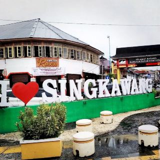 An Indonesian Town in Borneo Island