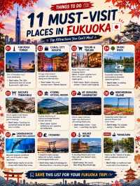 🍁 Fukuoka & Kyushu Autumn Escape 🇯🇵 | 6-Day Road Trip Guide