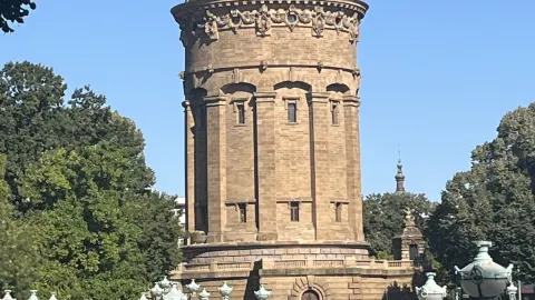 Mannheim, Germany: Guess where this is? It looks like a palace, but it's actually a water tower! — traveler post in Mannheim