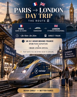 How to Crush a Paris → London Day Trip by Eurostar 🚆🇫🇷🇬🇧
