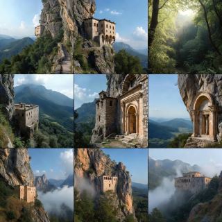 The Monastery Really Hangs on the Mountain