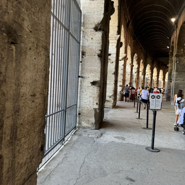 The Colosseum - Echoes of the ancient warriors in every step 👣🗡️.