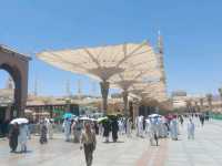 Inside the court of Masjid Haram