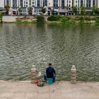 Casting Calm – Fishing by the Riverside in Yushan County 🎣🌅